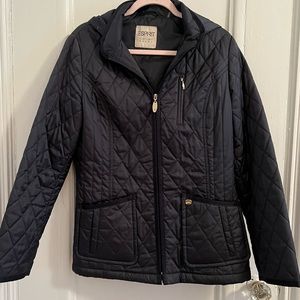Vintage Esprit Navy Quilted Coat.